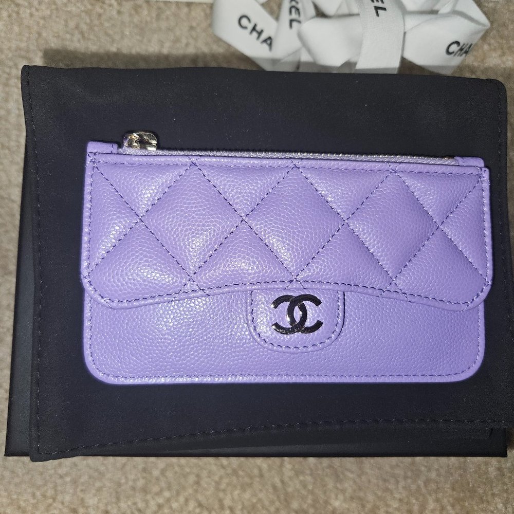 Chanel Zip Card Holder